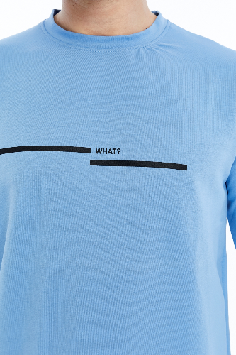 Resim Paul&More Erkek Sweat What Baskı 0 Yaka 2 İp