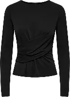 Resim Only Onlfree L/S O-Neck Drapıng Top Jrs Kadın T-shirt 15380710