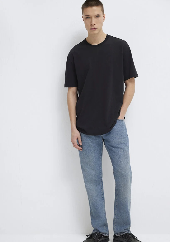 Resim Mavi Erkek T-shirt M066249-900