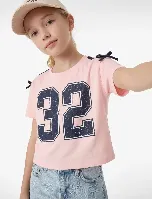 Resim Koton Kız Çocuk T-shirt 6SKG10555AK