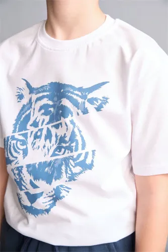 Resim Defacto Erkek Çocuk T-shirt H6359A8/WT34