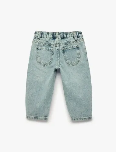 Resim Koton Erkek Bebek Jean Pantolon 7WMB40001TD