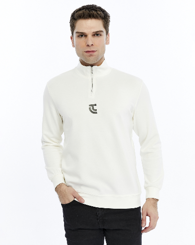 Resim Paul&More Yarım Fermuar Erkek Sweat 200 Yarım Fermuar