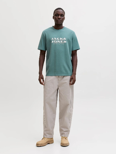 Resim Jack & Jones Jcofusıon Jj Brandıng Tee Ss Crew Neck Erkek T-Shirt 12289880