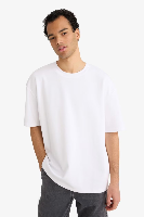 Resim Defacto Erkek T-shirt X3926AZ/WT34