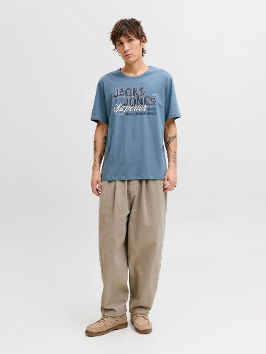 Resim Jack & Jones Jjelogo Tee Ss O-Neck 2 Col Ss26 Sn Erkek T-shirt 12288016