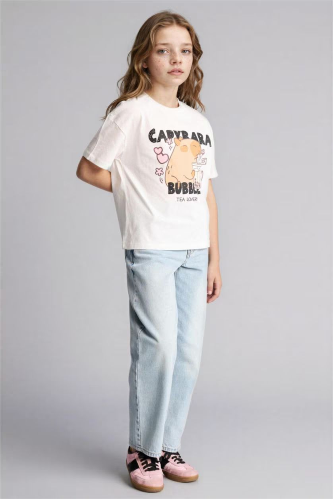 Resim Defacto Kız Çocuk T-shirt G8208A8/ER105