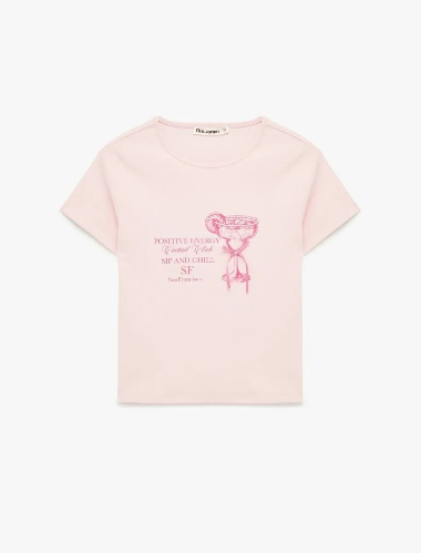 Resim Koton Kadın T-shirt 6SAL10047IK