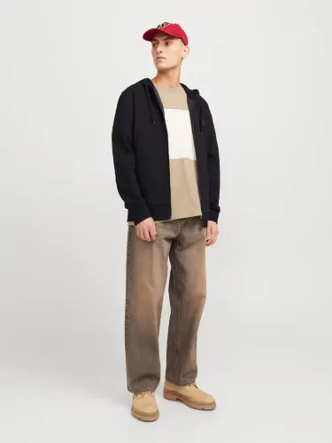 Resim Jack & Jones Jjecorp Logo Sweat Zıp Hood Noos Erkek Sweat 12265177