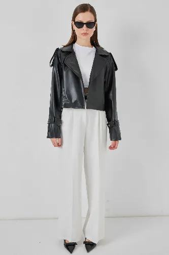 Resim Yenikoza Kadın Deri Mont ve Ceket