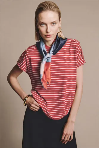 Resim Defacto Kadın T-shirt G3284AX/RD256