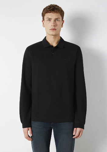 Resim Mavi Polo Yaka Erkek T-shirt M0613154-900