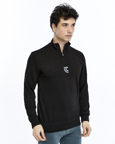 Resim Paul&More Yarım Fermuar Erkek Sweat 200 Yarım Fermuar