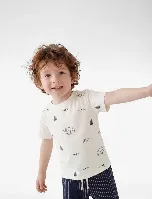 Resim Koton Erkek Bebek T-shirt 6SMB10040TK