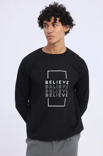 Resim Paul&More O Yaka 2 İp Erkek Sweat 1003 Belıeve