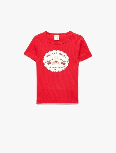 Resim Koton Kız Bebek T-shirt 6SMG10174AK
