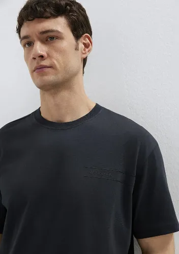 Resim Mavi Erkek T-shirt M0613589-71379