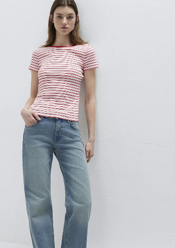 Resim Mavi Kadın T-shirt M1613928-89387