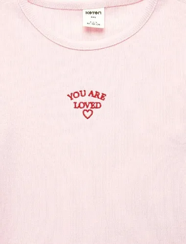 Resim Koton Kız Bebek T-shirt 6SMG10192AK