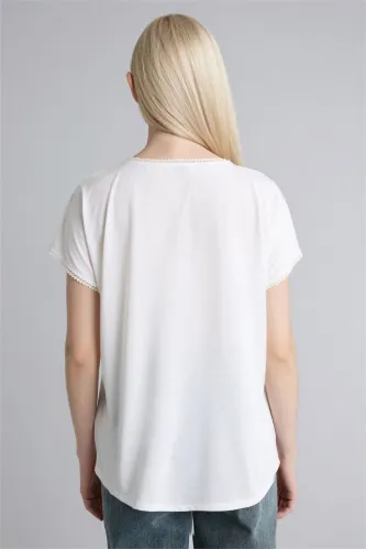 Resim Defacto Kadın T-shirt H1171AX/ER105
