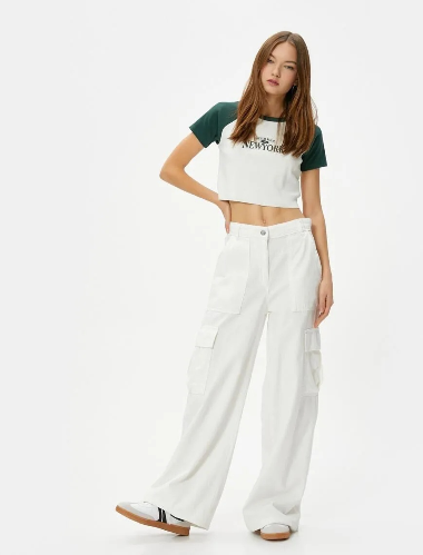 Resim Koton Kadın T-shirt 6SAL10009IK