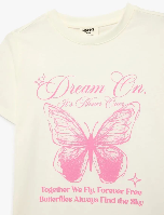 Resim Koton Kız Çocuk T-shirt 6SKG10299AK