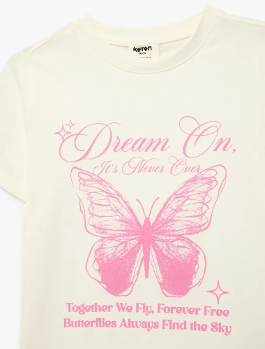 Resim Koton Kız Çocuk T-shirt 6SKG10299AK
