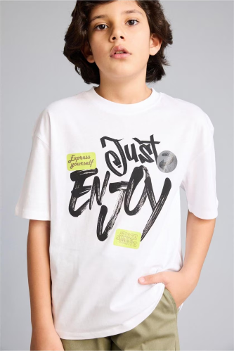 Resim Defacto Erkek Çocuk T-shirt G9728A8/WT34