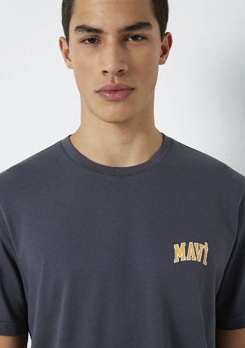 Resim Mavi Erkek T-shirt M0611714-70101