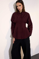 Resim Defacto Kadın Uzun Kol Gömlek G8610AX/BR34