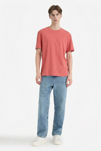 Resim Defacto Erkek T-shirt V7699AZ/BR268