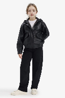 Resim Defacto Kız Çocuk Deri Mont F9111A8/BK27