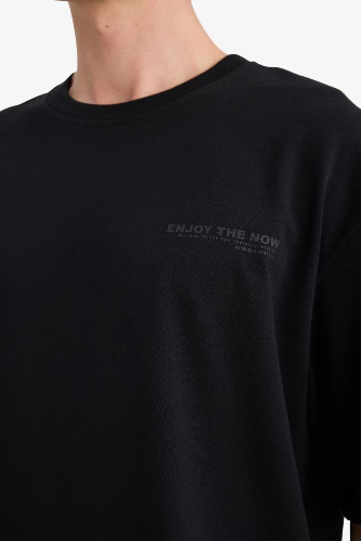 Resim Defacto Erkek T-shirt D5875AX/BK81