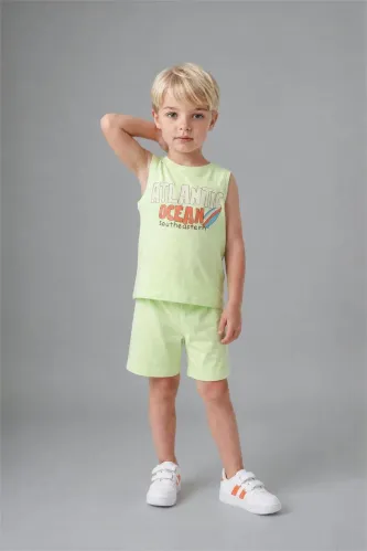 Resim Defacto Erkek Bebek Şort Takım G8330A5/GN404