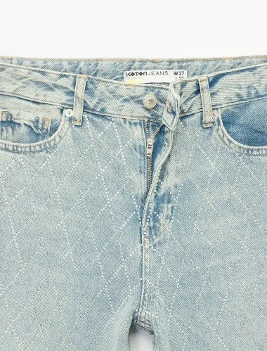Resim Koton Kadın Jean Pantolon 7WAL40047MD