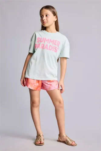 Resim Defacto Kız Çocuk T-shirt H7246A8/TR142
