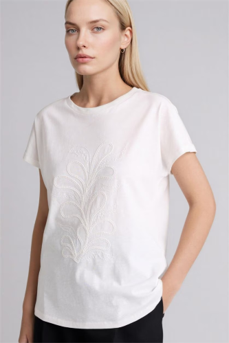 Resim Defacto Kadın T-shirt G9264AX/ER105