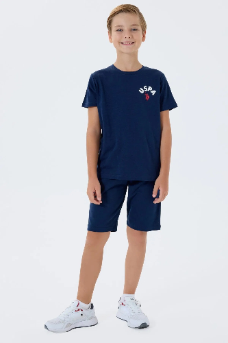 Resim U.S. Polo Assn Kids Erkek Çocuk Şort Takım Us2442-4