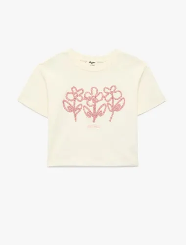 Resim Koton Kız Çocuk T-shirt 6SKG10394AK