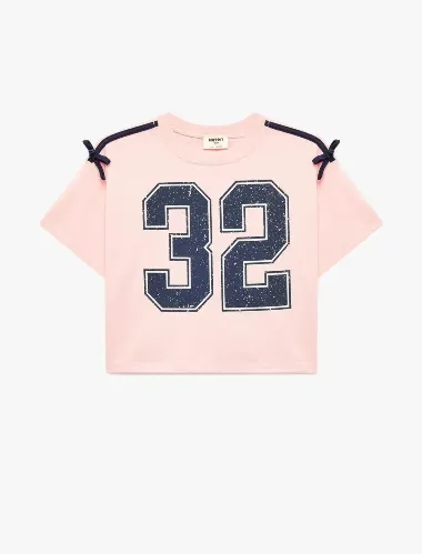 Resim Koton Kız Çocuk T-shirt 6SKG10555AK