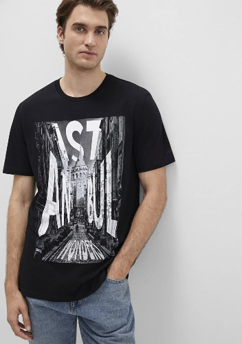 Resim Mavi Galata İstanbul Erkek T-Shirt M067053-900