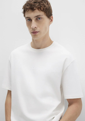 Resim Mavi Erkek T-shirt M0613102-80194