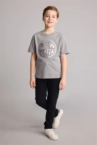Resim Defacto Erkek Çocuk T-shirt H6366A8/GR67