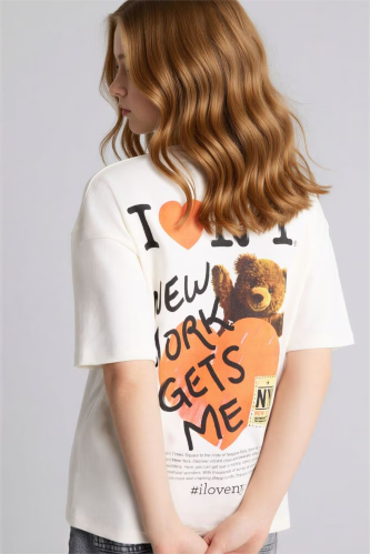 Resim Defacto Kız Çocuk T-shirt H0147A8/ER105