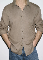 Resim Mavi Erkek Uzun Kol Gömlek M0210818-83866