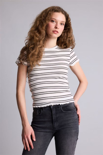 Resim Defacto Kadın T-shirt K1965AZ/WT32