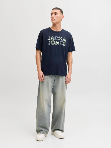 Resim Jack & Jones Jjejeff Logo Tee Ss Sn Erkek T-shirt 12288536