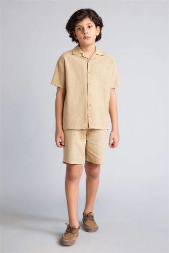 Resim Defacto Erkek Çocuk Kısa kol Gömlek H3025A8/BG387