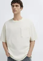 Resim Mavi Erkek T-shirt M0613329-70140