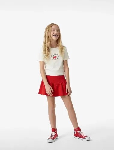Resim Koton Kız Çocuk T-shirt 6SKG10477AK